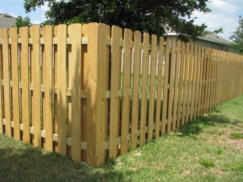 wood shadowbox fence knoxville